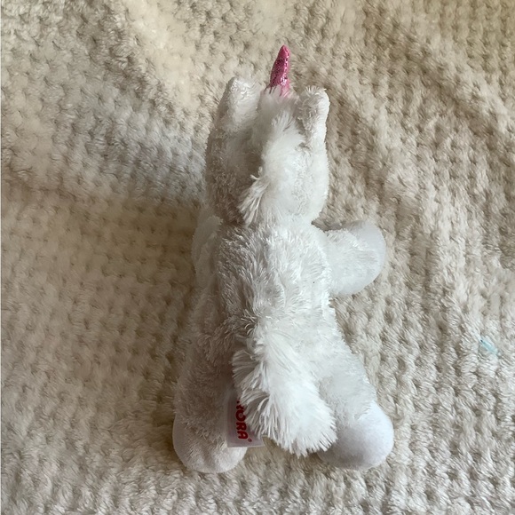 AURORA World Plush White Unicorn 2020 Pink Horn Stuffed Animal Toy 🦄 - Picture 5 of 12